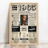 Personalisiertes Poster zum 60. Geburtstag Sonderausgabe zum 60. Geburtstag – Motiv 6