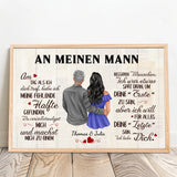 Personalisiertes Poster An meinen Schatz mit Foto für Paare – Motiv 12