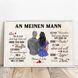 Personalisiertes Poster An meinen Schatz mit Foto für Paare – Motiv 9