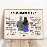 Personalisiertes Poster An meinen Schatz mit Foto für Paare – Motiv 11