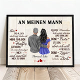 Personalisiertes Poster An meinen Schatz mit Foto für Paare – Motiv 5