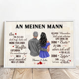Personalisiertes Poster An meinen Schatz mit Foto für Paare – Motiv 7