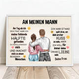 Personalisiertes Poster mit Foto für Paare – An meinen Schatz – Motiv 8