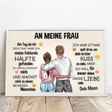 Personalisiertes Foto-Poster für Paare An meinen Schatz – Motiv 9