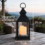 Personalisierte LED Laterne mit Namen für Trauer – Geliebt und unvergessen – Motiv 8