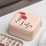 Personalisiertes Schmucketui mit Blumen und Namen Blume für Dich – Motiv 4