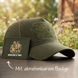 Personalisiertes Cap für Camping Freunde mit Fotoupload Camping Couple – Motiv 9