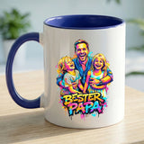 Personalisierte zweifarbige Tasse mit Streetart-Effekt für Papa Streetart für Papa – Motiv 9