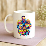 Personalisierte zweifarbige Tasse mit Streetart-Effekt für Papa Streetart für Papa – Motiv 11