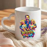 Personalisierte zweifarbige Tasse mit Streetart-Effekt für Papa Streetart für Papa – Motiv 18