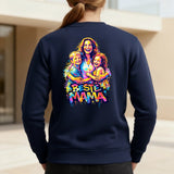 Personalisierter Sweater mit Graffiti-Effekt als Backprint für Mama Streetart für Mama – Motiv 3