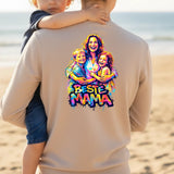 Personalisierter Sweater mit Graffiti-Effekt als Backprint für Mama Streetart für Mama – Motiv 4