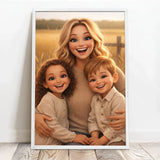 Personalisiertes Poster mit Cartoon Effekt für Mama Cartoon Love Mama – Motiv 9