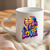 Personalisierte Tasse mit Druck Streetart-Effekt für Paare – Streetart Love – Motiv 4