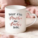Personalisierte Tasse Büchermädchen mit Foto für beste Freunde – Motiv 5