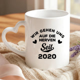 Personalisierte Tasse Ehepartner seit mit Foto für Paare – Motiv 6