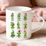 Personalisierte Tasse Grinchy mit Foto für Mama & Papa – Motiv 5