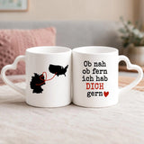 Personalisierte Tasse mit Druck für die Familie – Ob nah ob fern – Motiv 4