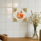 Personalisierte Deko-Fliese mit Foto für Paare Sommer Liebe – Motiv 6
