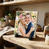 Personalisierte Deko-Fliese mit Foto für Paare zum Jahrestag – Eure Fotos – Motiv 6