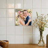 Personalisierte Deko-Fliese mit Foto für Paare zum Jahrestag – Eure Fotos – Motiv 7