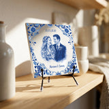 Personalisierte Deko-Fliese für Paare zur Hochzeit – Motiv 9