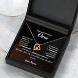 Personalisierte Kette mit bedrucktem Einleger für Oma Liebe Oma – Motiv 6