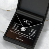 Personalisierte Kette mit bedrucktem Einleger für Oma Liebe Oma – Motiv 9