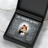 Personalisierte Kette mit Gravur für Paare – Mein Happy End – Motiv 6