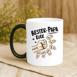 Magische Tasse mit Thermo-Farbwechsel und personalisiertem Namen – witzige Geschenkidee von Love & Faith