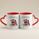 Personalisierte zweifarbige Tasse mit Foto und Namen für Mama – Beste Mama – Motiv 15