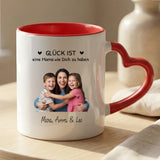 Personalisierte zweifarbige Tasse mit Foto und Namen für Mama – Beste Mama – Motiv 17