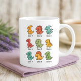 Personalisierte Tasse für Mama und Oma mit süßen Dinos – Motiv 2
