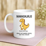Personalisierte Tasse für Mama und Oma mit süßen Dinos – Motiv 3