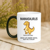 Personalisierte Tasse für Mama und Oma mit süßen Dinos – Motiv 9