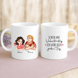 Personalisierte Tasse mit Druck für Paare zum Valentinstag – Ich liebe Dich immer
