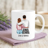 Personalisierte Tasse mit Druck für Paare zu Weihnachten – Du und Ich – Motiv 2