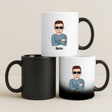 Personalisierte Tasse mit Druck für Papa und Opa – Legende, Ehemann, Papa und Opa – Motiv 7