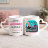 Personalisierte Tasse Beste Kolleginnen mit Druck für Kolleginnen – Motiv 4