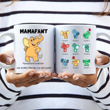 Personalisierte Tasse mit Druck für Mama Mamafant