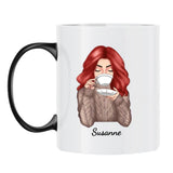Personalisierte Tasse Kaffee mit Druck für beste Freunde – Motiv 8