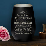 Personalisiertes Windlicht mit Gravur zum Muttertag für Mama – Motiv 9