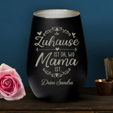 Personalisiertes Windlicht Bei Mama mit Gravur für Mama & Papa – Motiv 9