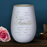 Personalisiertes Windlicht mit Gravur für die Familie – Familie ist... – Motiv 12