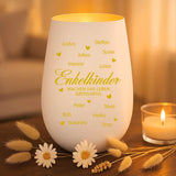 Personalisiertes Windlicht mit Gravur für Oma & Opa Meine Enkekinder – Motiv 4