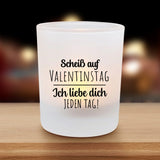 Personalisierter Teelichthalter Jeden Tag mit Druck für Paare – Motiv 2