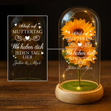 Personalisierte Goldene Rose mit Druck für Mama & Papa – Jeden Tag – Motiv 9
