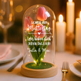 Personalisierte Goldene Rose mit Gravur zum Muttertag für Mama – Motiv 6