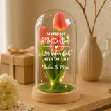 Personalisierte Goldene Rose mit Gravur zum Muttertag für Mama – Motiv 7