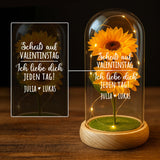 Personalisierte Goldene Rose mit Druck für Paare zum Valentinstag – Jeden Tag – Motiv 9